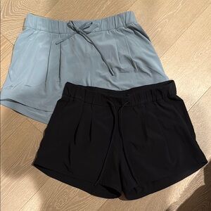 Lululemon Athletica Black and Gray Athletic Shorts